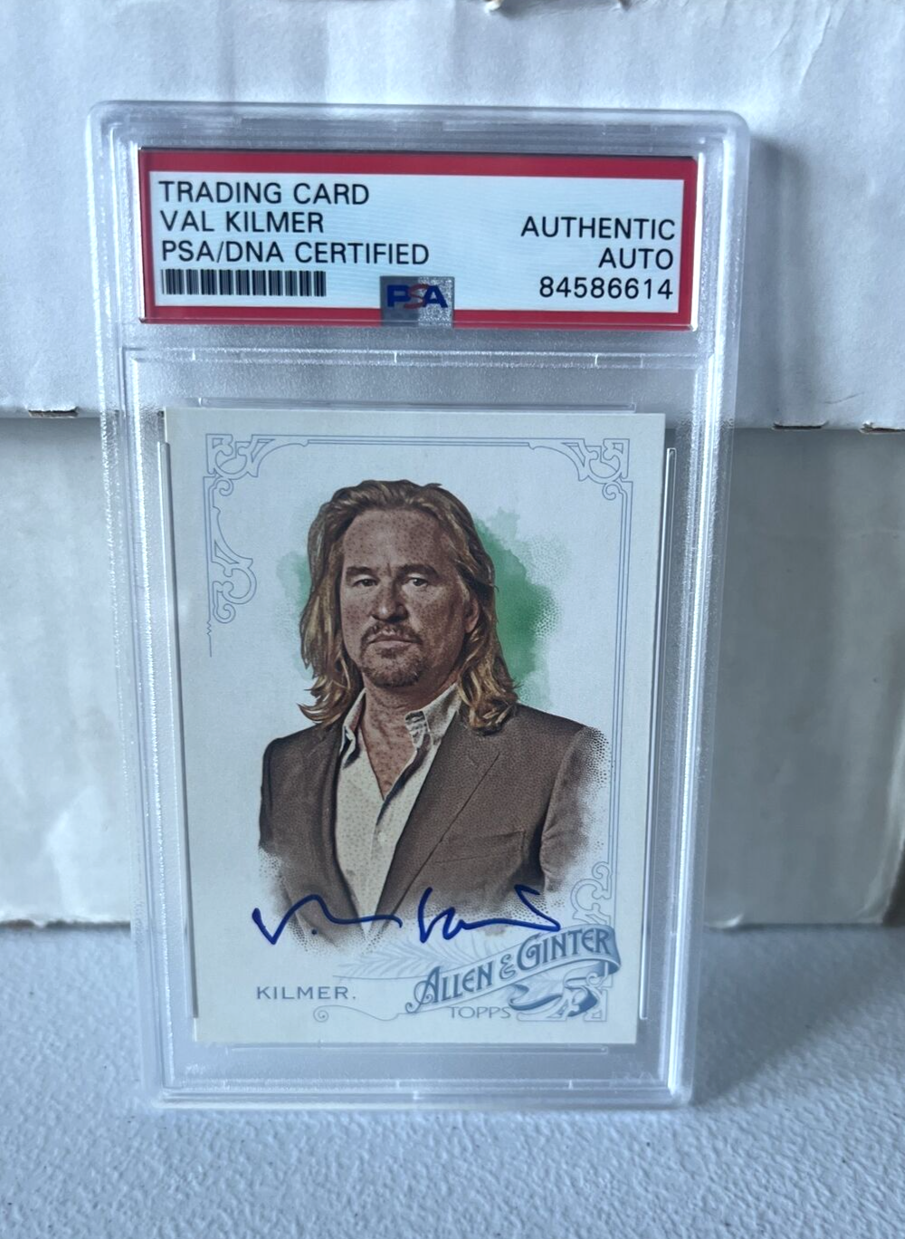 Val Kilmer "Actor" Autographed signed 2015 Topps Allen & Ginter Card #328 PSA D