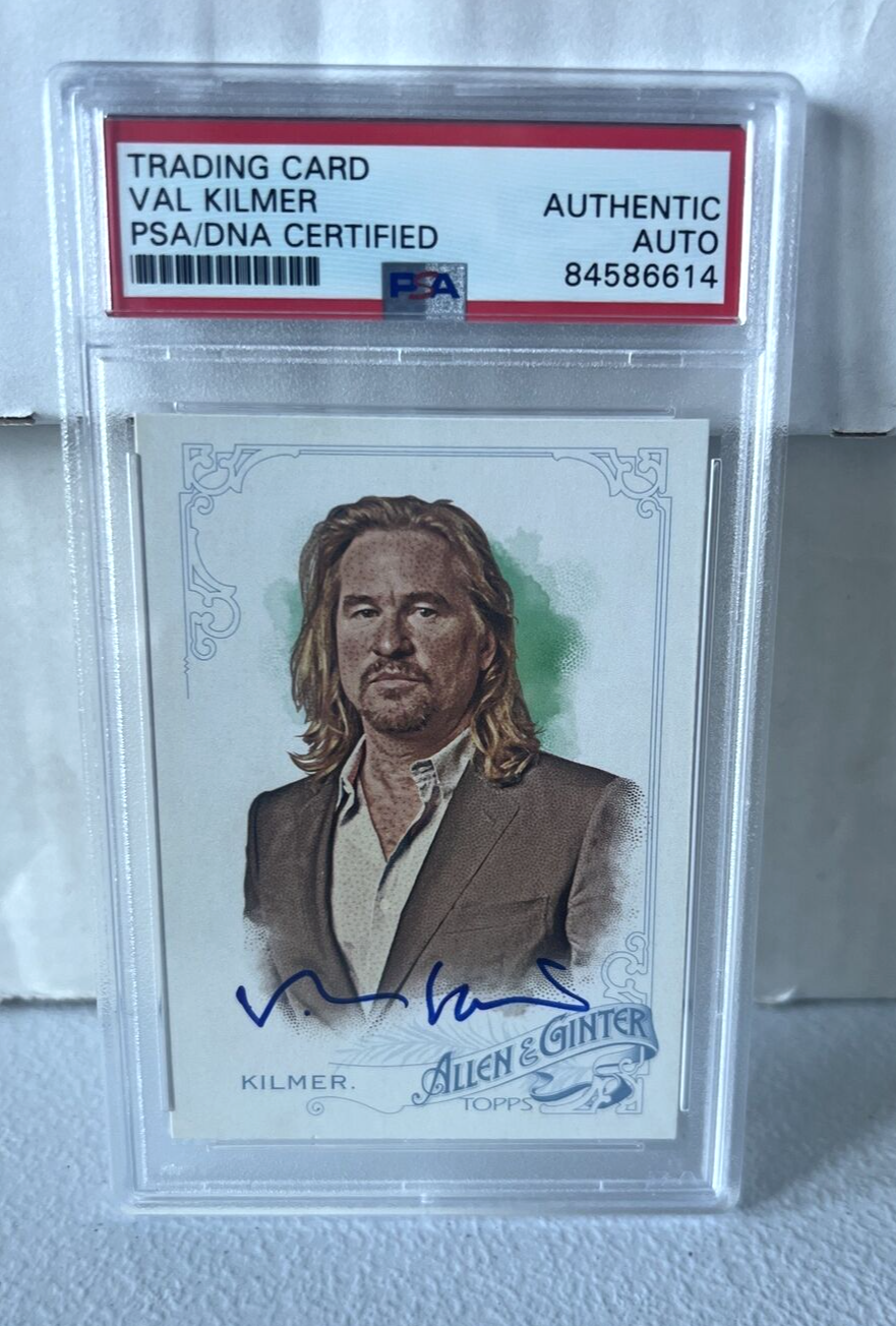 Val Kilmer "Actor" Autographed signed 2015 Topps Allen & Ginter Card #328 PSA D