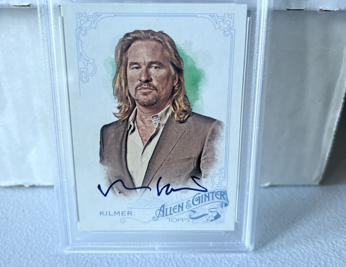 Val Kilmer "Actor" Autographed signed 2015 Topps Allen & Ginter Card #328 PSA D