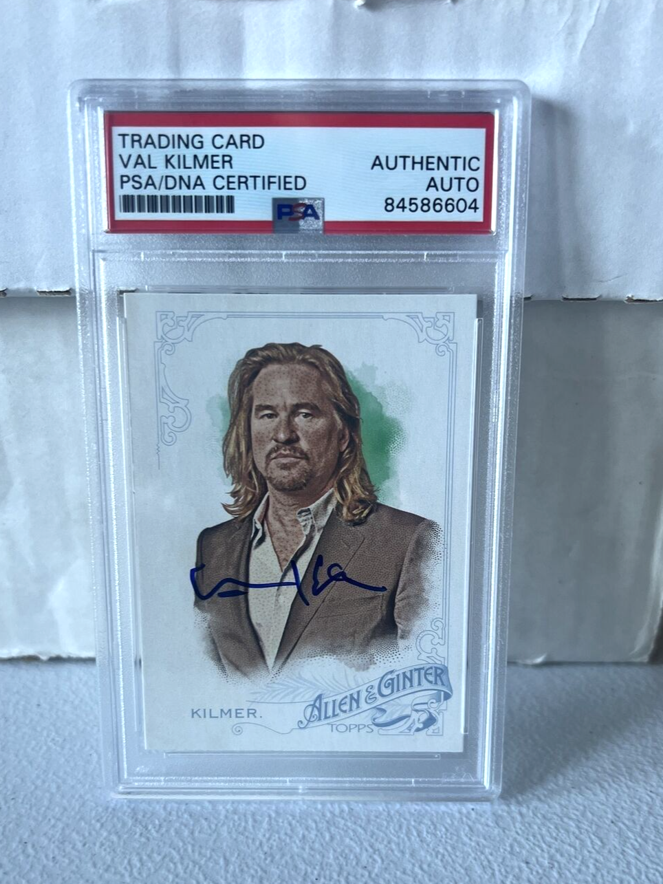 Val Kilmer "Actor" Autographed Signed 2015 Topps Allen & Ginter Card #328 PSA G