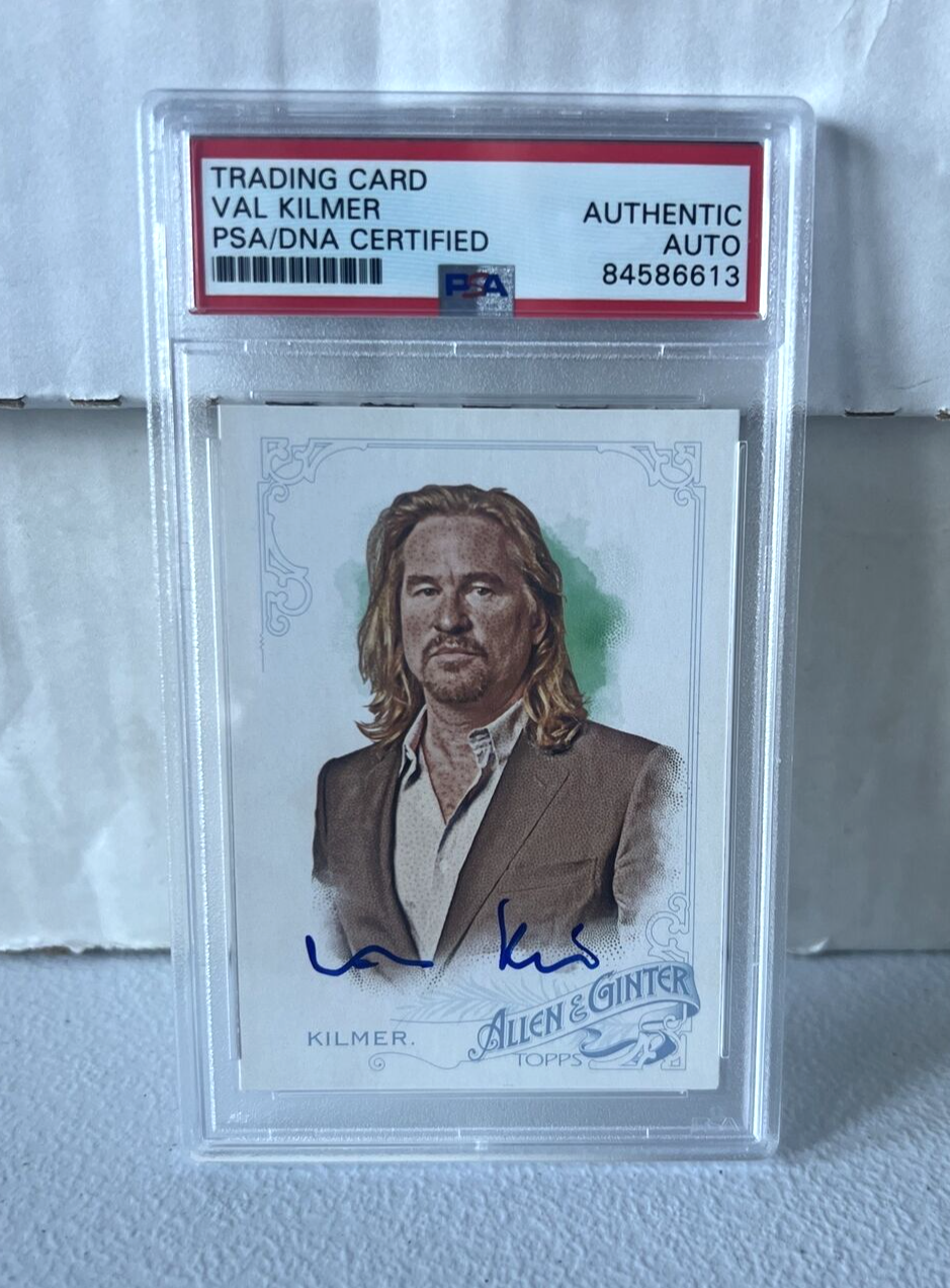 Val Kilmer "Actor" Autographed Signed 2015 Topps Allen & Ginter Card #328 PSA E