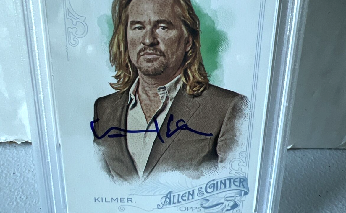 Val Kilmer "Actor" Autographed Signed 2015 Topps Allen & Ginter Card #328 PSA G