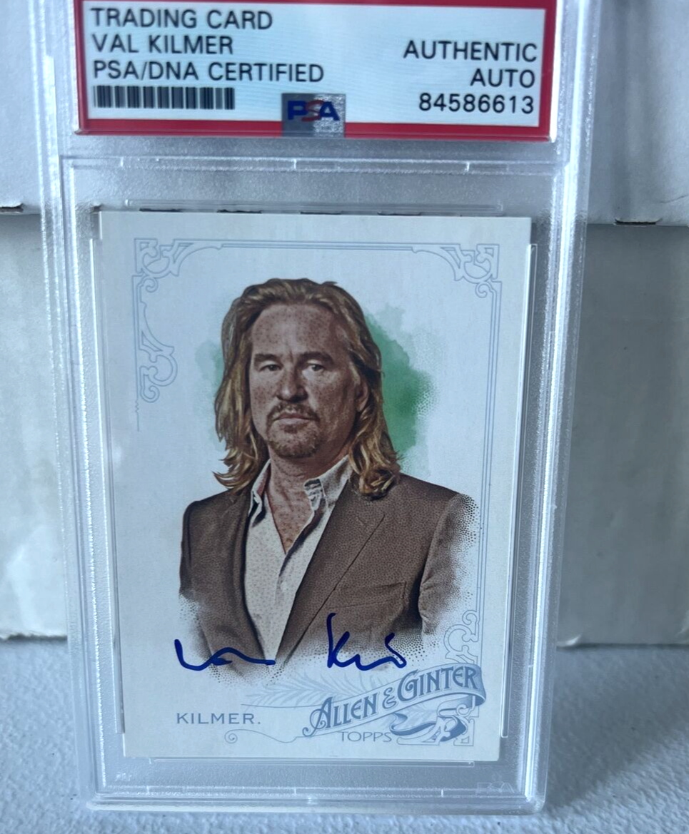 Val Kilmer "Actor" Autographed Signed 2015 Topps Allen & Ginter Card #328 PSA E