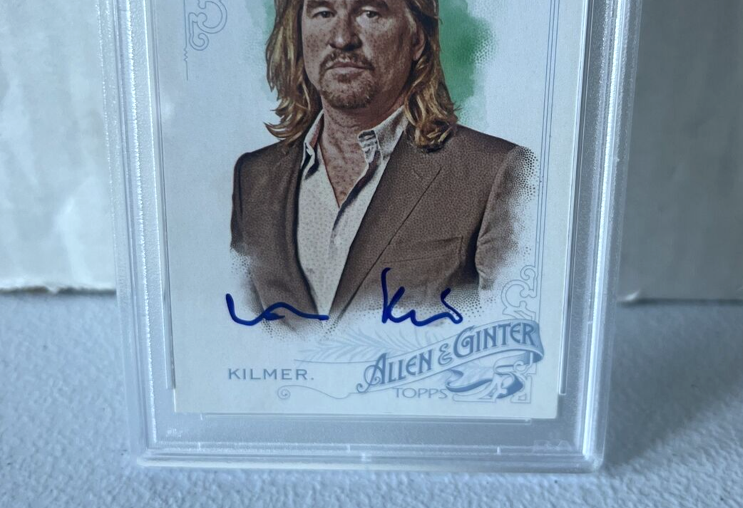 Val Kilmer "Actor" Autographed Signed 2015 Topps Allen & Ginter Card #328 PSA E