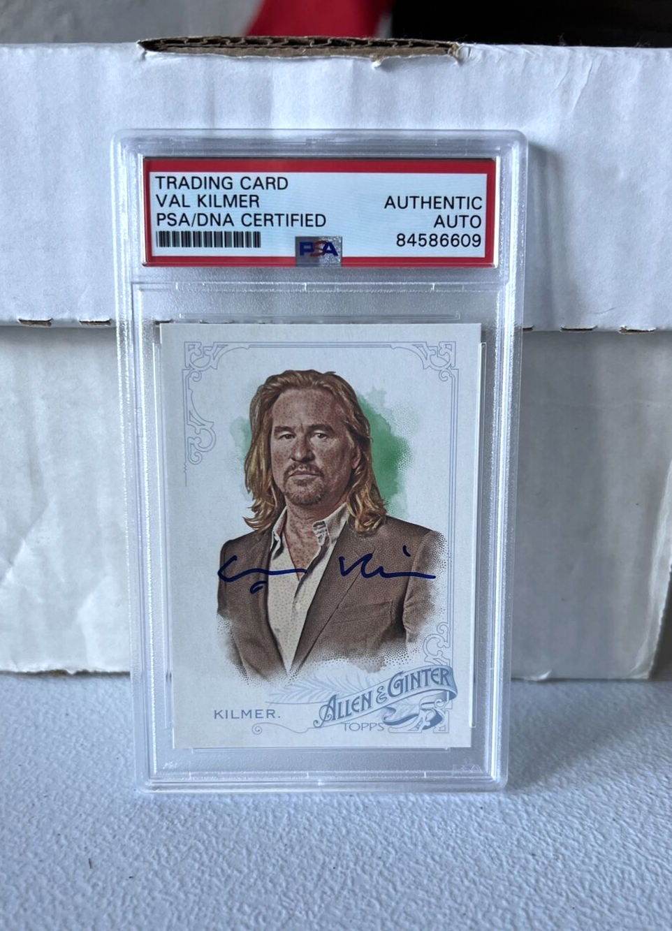 Val Kilmer "Actor" Autographed Signed Topps 2015 Allen & Ginter Card #328 PSA