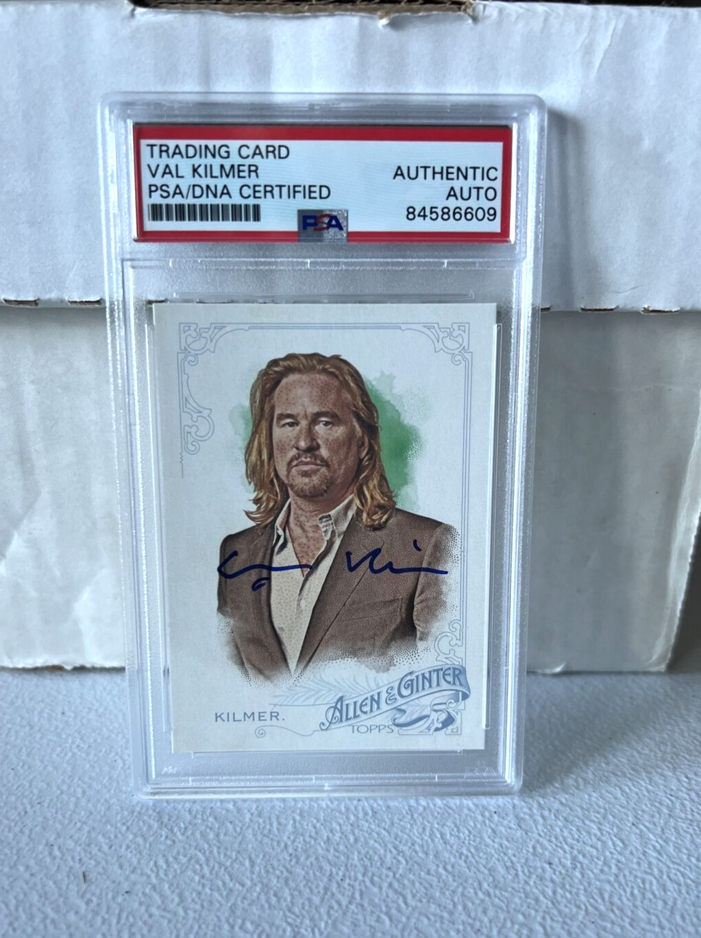 Val Kilmer "Actor" Autographed Signed Topps 2015 Allen & Ginter Card #328 PSA