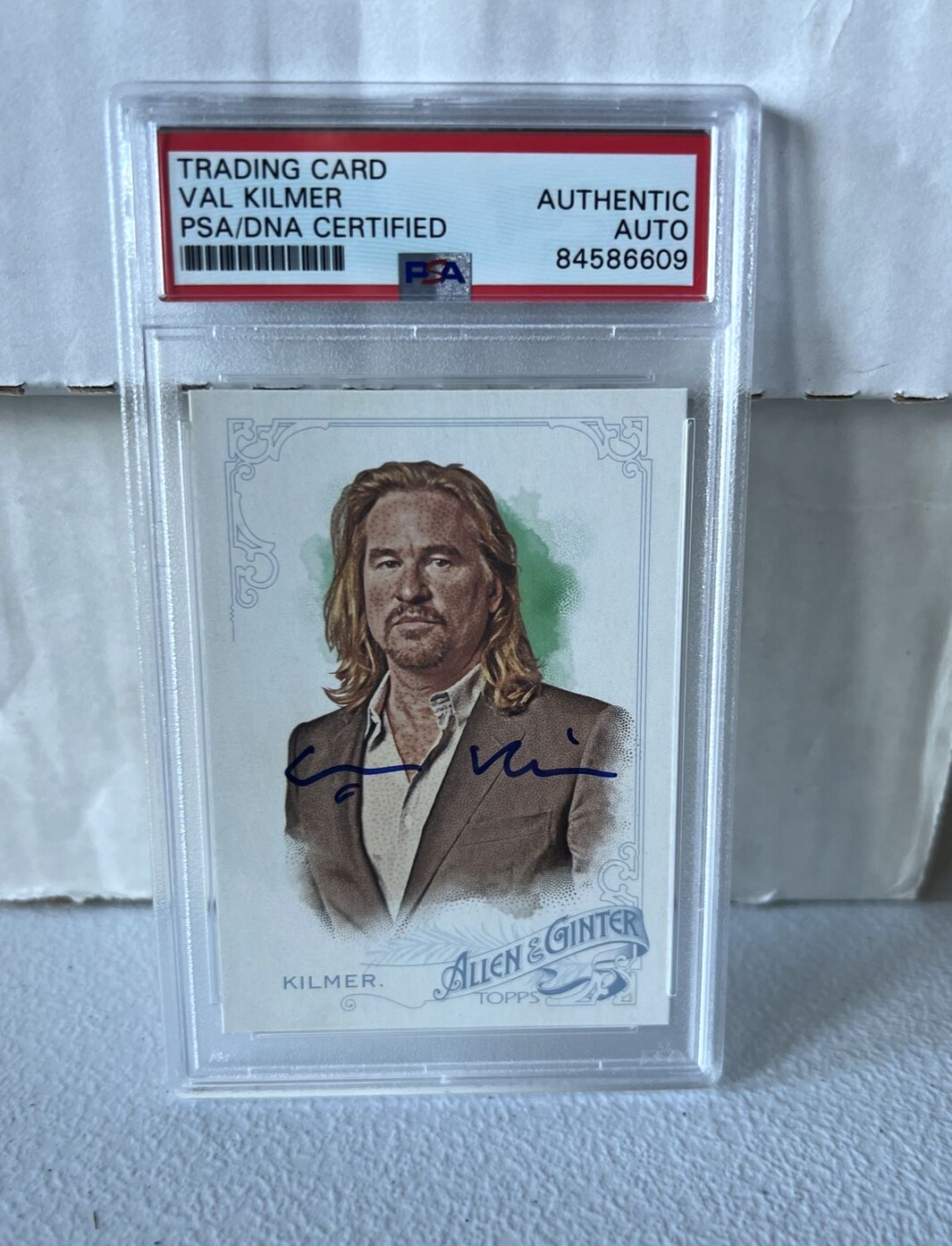 Val Kilmer "Actor" Autographed Signed Topps 2015 Allen & Ginter Card #328 PSA