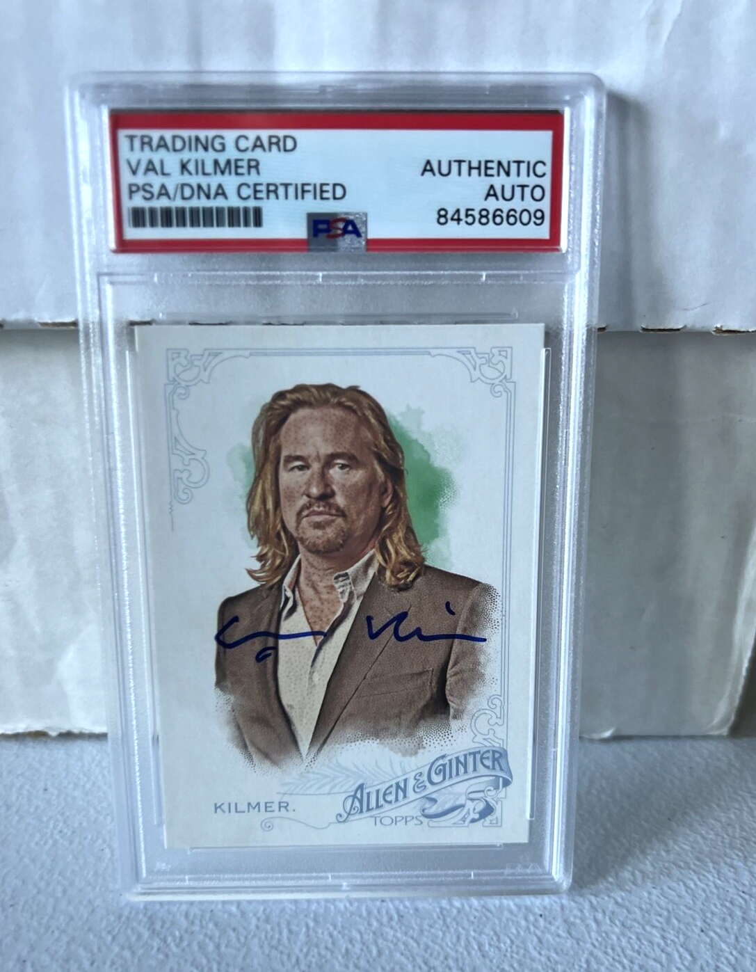 Val Kilmer "Actor" Autographed Signed Topps 2015 Allen & Ginter Card #328 PSA