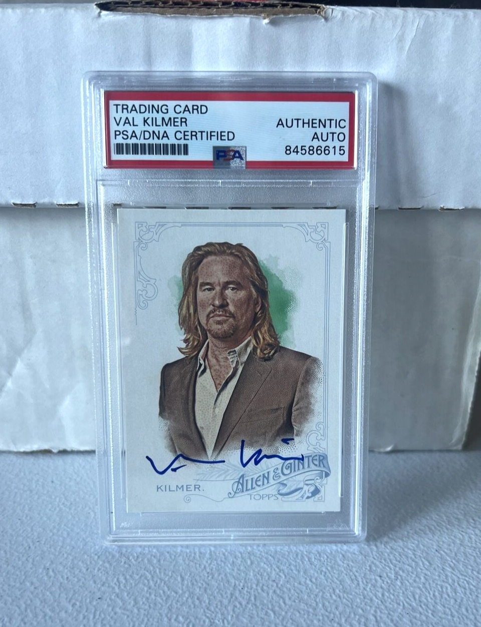 Val Kilmer "Actor" Autographed Signed 2015 Topps Allen & Ginter Card #328 PSA F