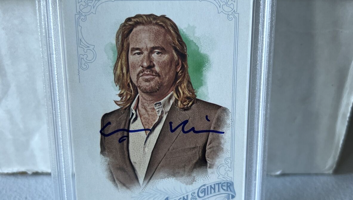 Val Kilmer "Actor" Autographed Signed Topps 2015 Allen & Ginter Card #328 PSA