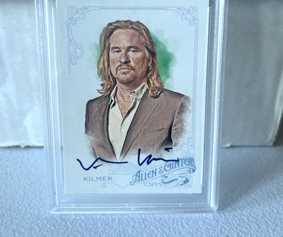 Val Kilmer "Actor" Autographed Signed 2015 Topps Allen & Ginter Card #328 PSA F