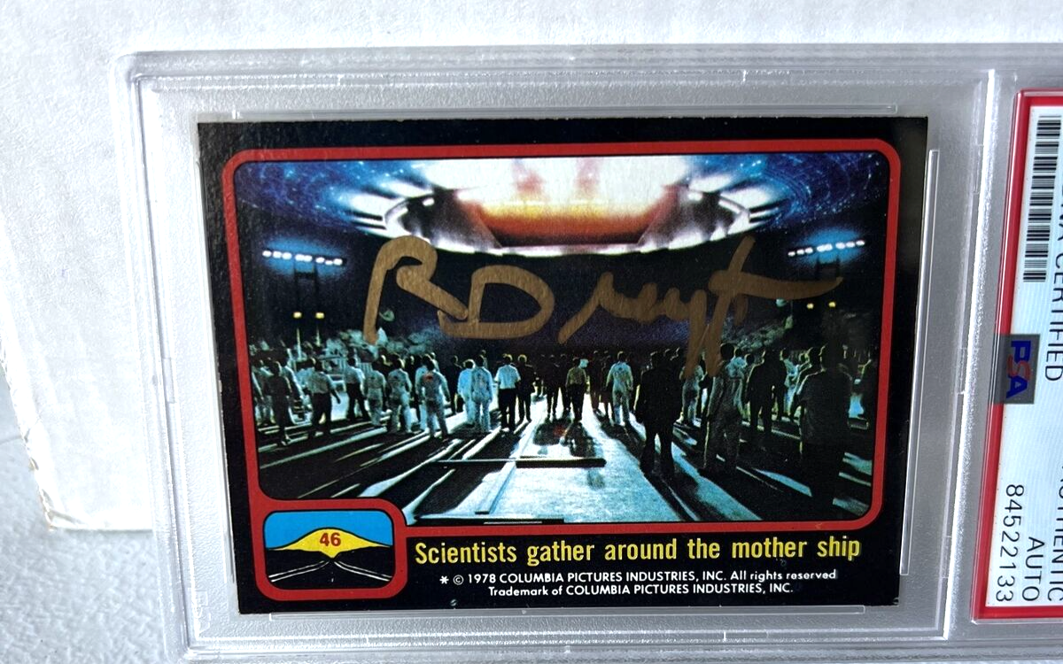 Richard Dreyfuss "Movie Actor" Autographed Signed 1978 Trading Card #46 PSA Auth