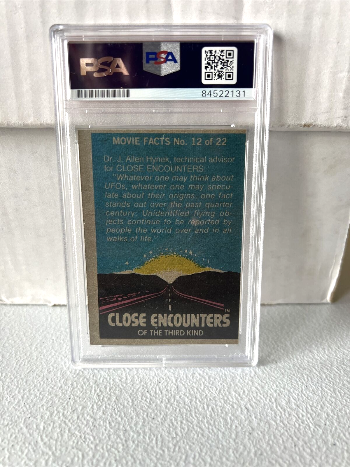 Richard Dreyfuss "Movie Actor" Autographed Signed Close Encounters Card #61 PSA