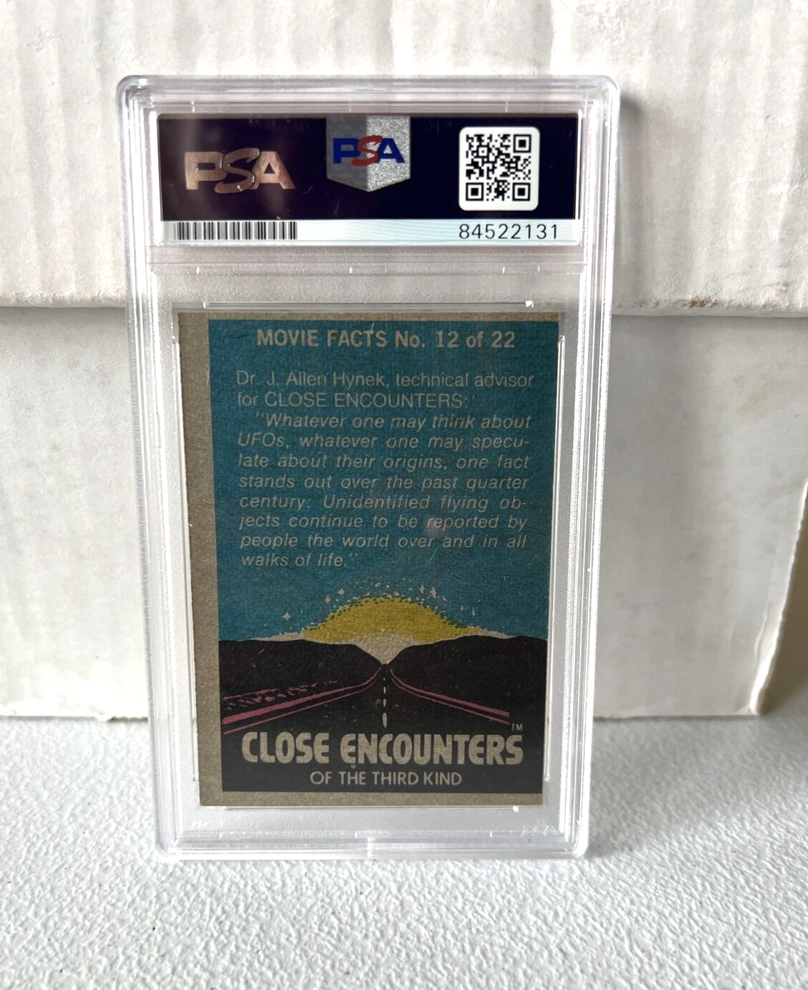 Richard Dreyfuss "Movie Actor" Autographed Signed Close Encounters Card #61 PSA