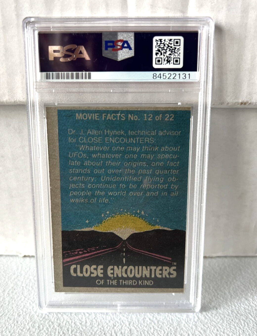 Richard Dreyfuss "Movie Actor" Autographed Signed Close Encounters Card #61 PSA