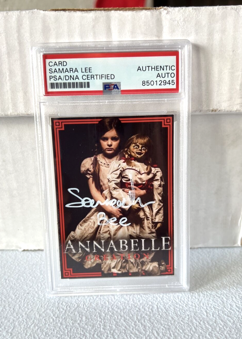 Samara Lee "Actress" Autographed Signed Annabelle Creation Custom Card PSA Auth