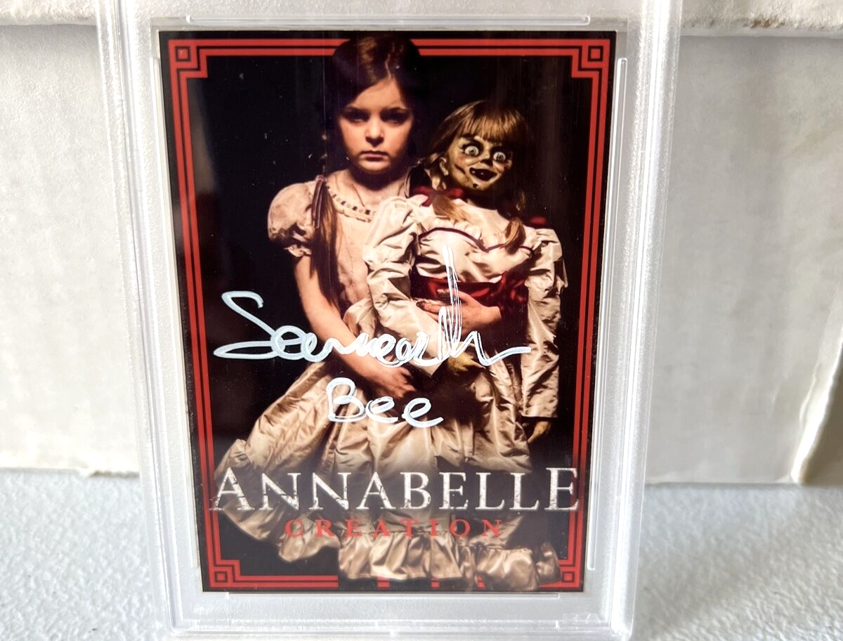 Samara Lee "Actress" Autographed Signed Annabelle Creation Custom Card PSA Auth