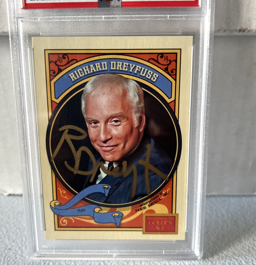 Richard Dreyfuss "Actor" Autographed Signed 2014 Panini Golden Age Card #125 PSA