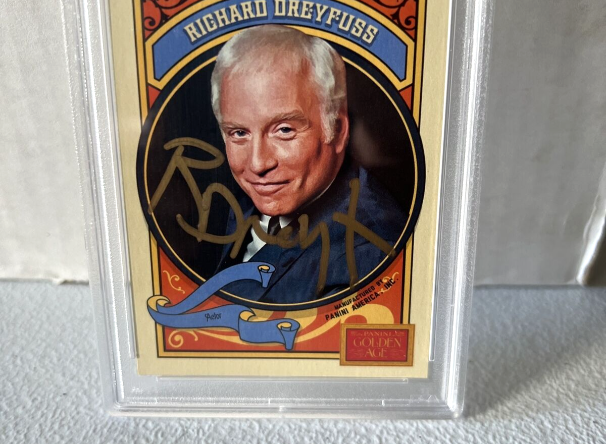 Richard Dreyfuss "Actor" Autographed Signed 2014 Panini Golden Age Card #125 PSA