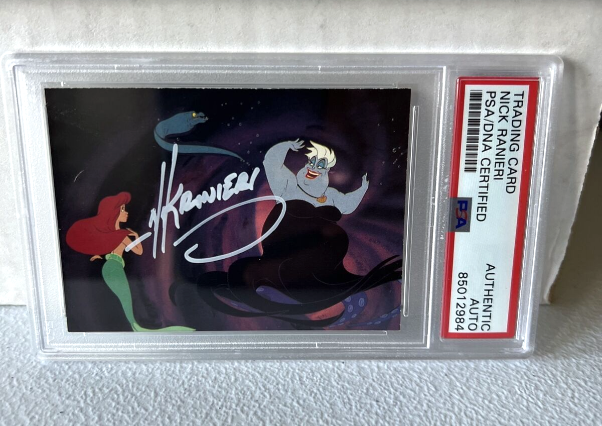 Nick Ranieri "Animator" Autographed Signed Little Mermaid 1991 Card #48 PSA Auth