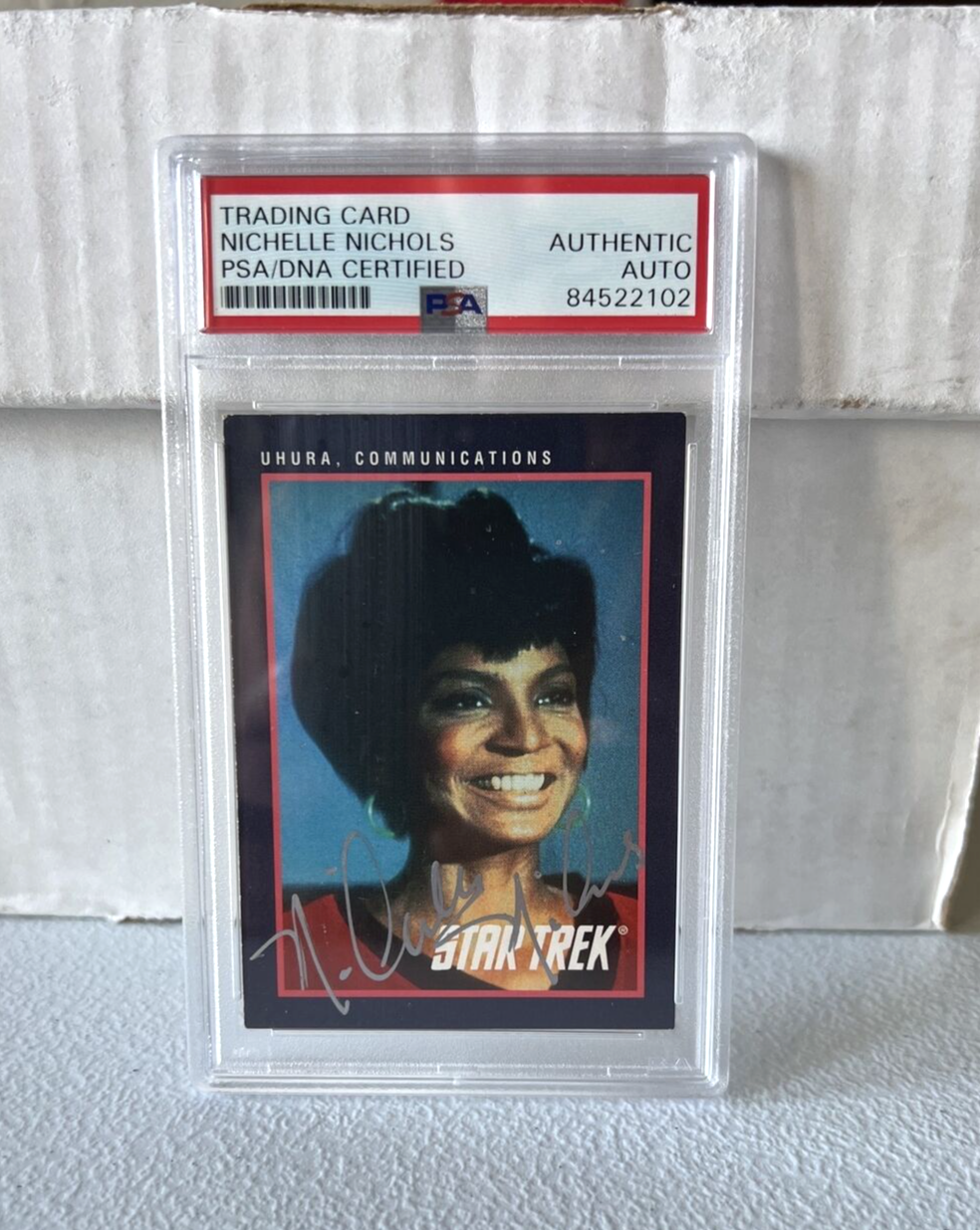 Nichelle Nichols "Actress" Autographed Signed Star Trek Trading Card #105 PSA