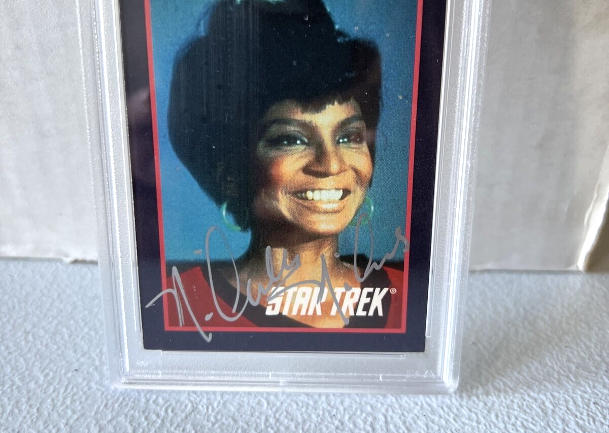 Nichelle Nichols "Actress" Autographed Signed Star Trek Trading Card #105 PSA