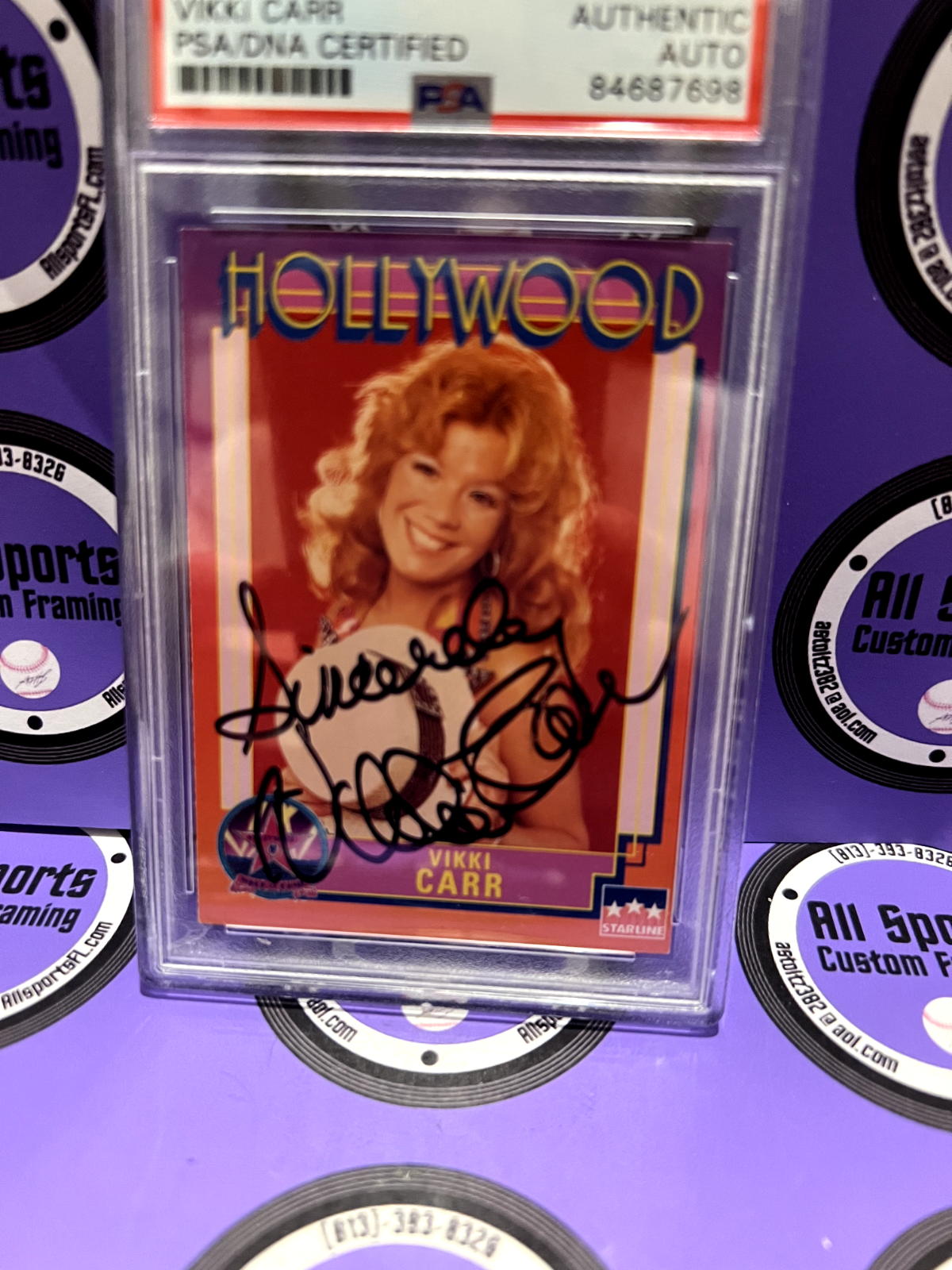 Vikki Carr Autographed Signed 1991 Starline Hollywood Trading Card #168 PSA Cert