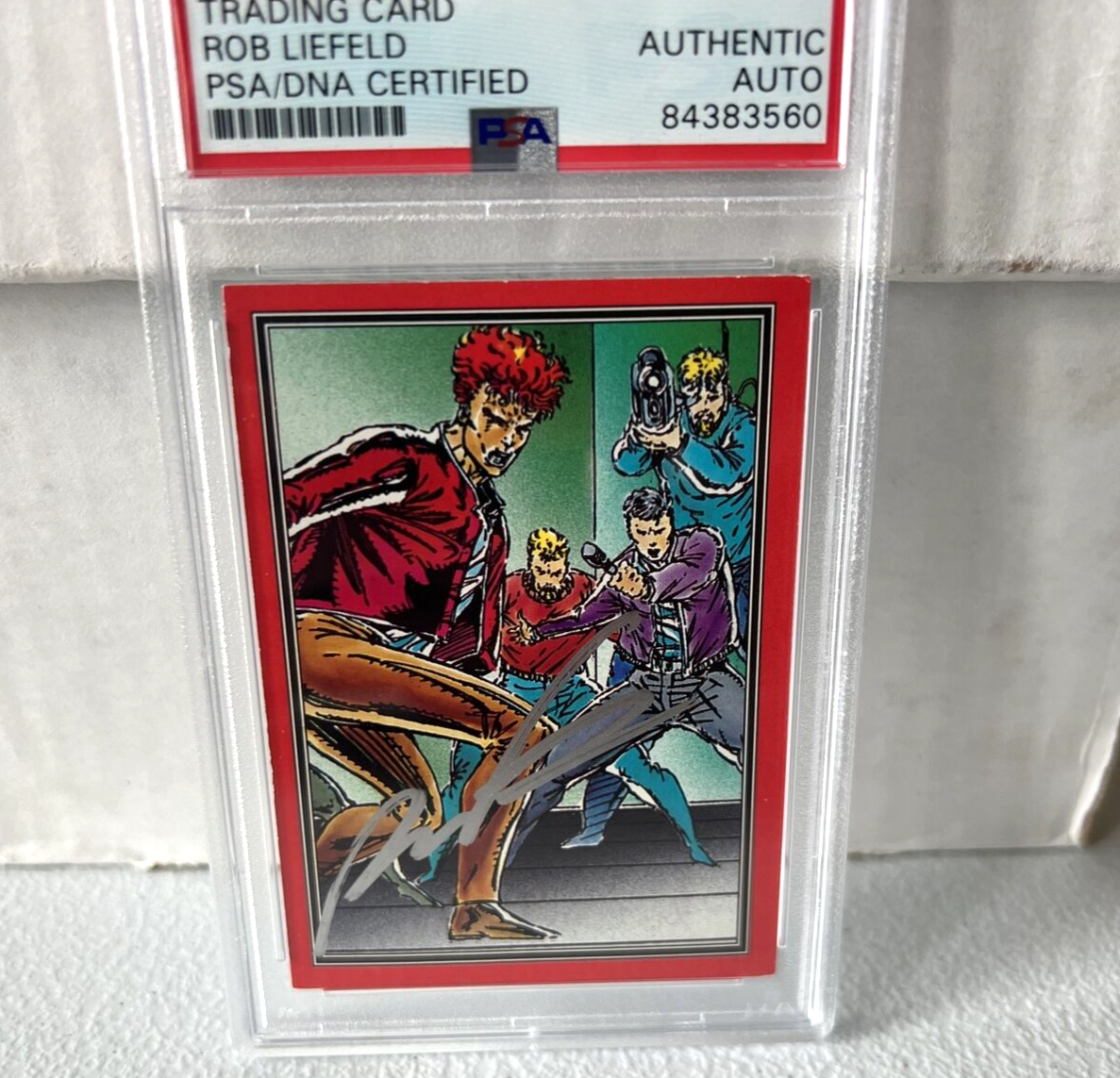 Rob Liefeld "Artist" Autographed Signed 1992 Youngblood Trading Card #6 PSA Auth