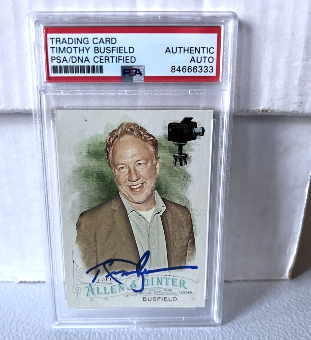 Timothy Busfield "Actor" Autographed Signed 2016 Topps Allen & Ginter Card PSA 4