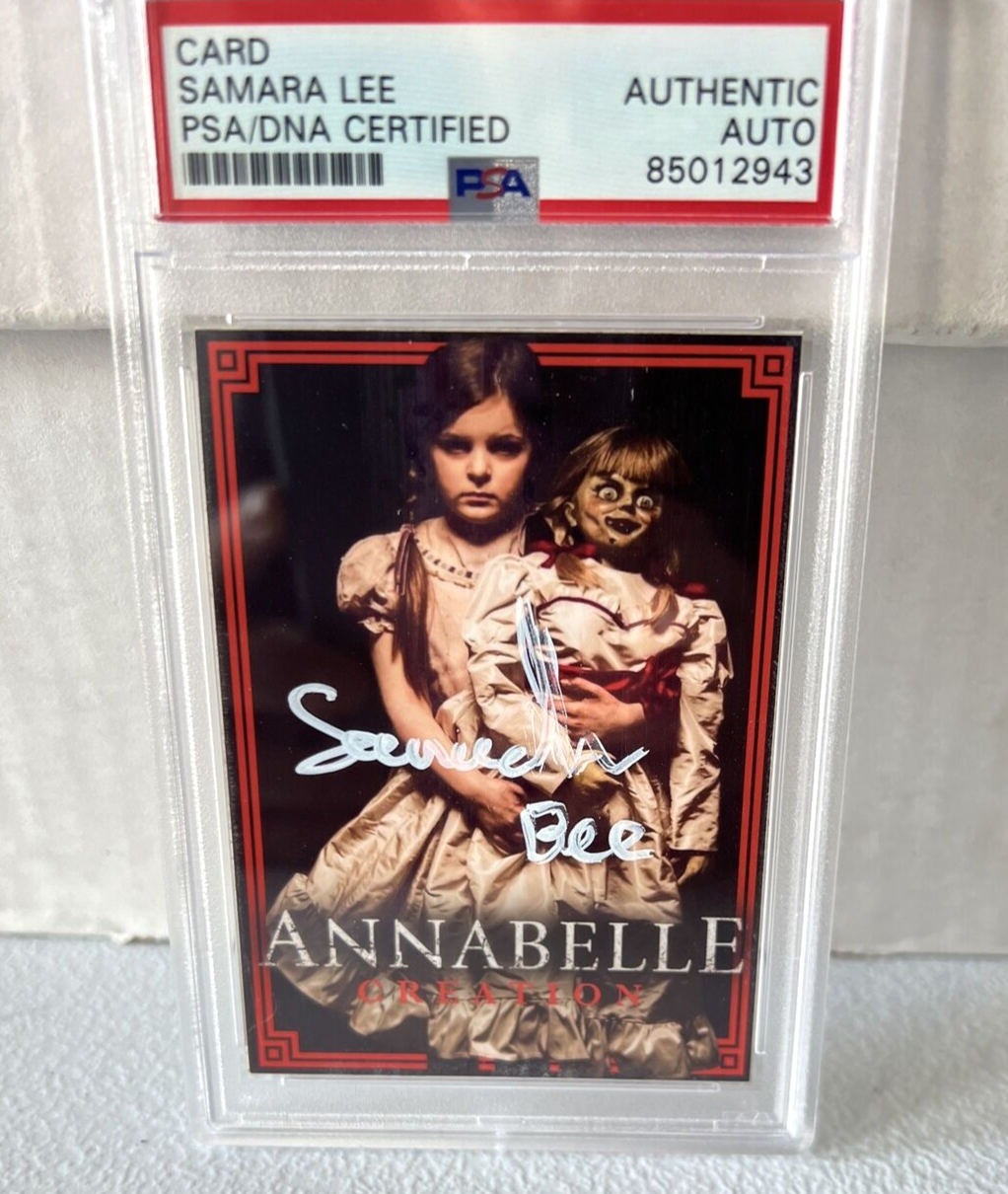 Samara Lee "Actress" Autographed Signed Custom Card 2 Annabelle Creation PSA