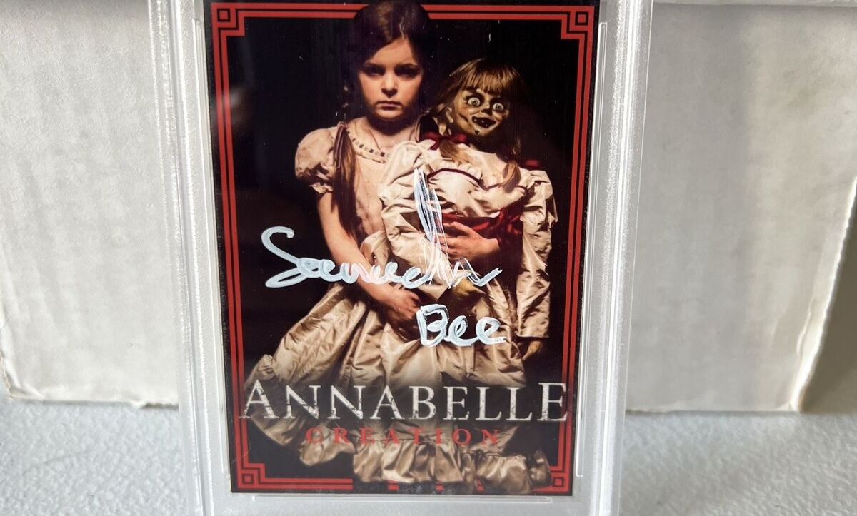 Samara Lee "Actress" Autographed Signed Custom Card 2 Annabelle Creation PSA