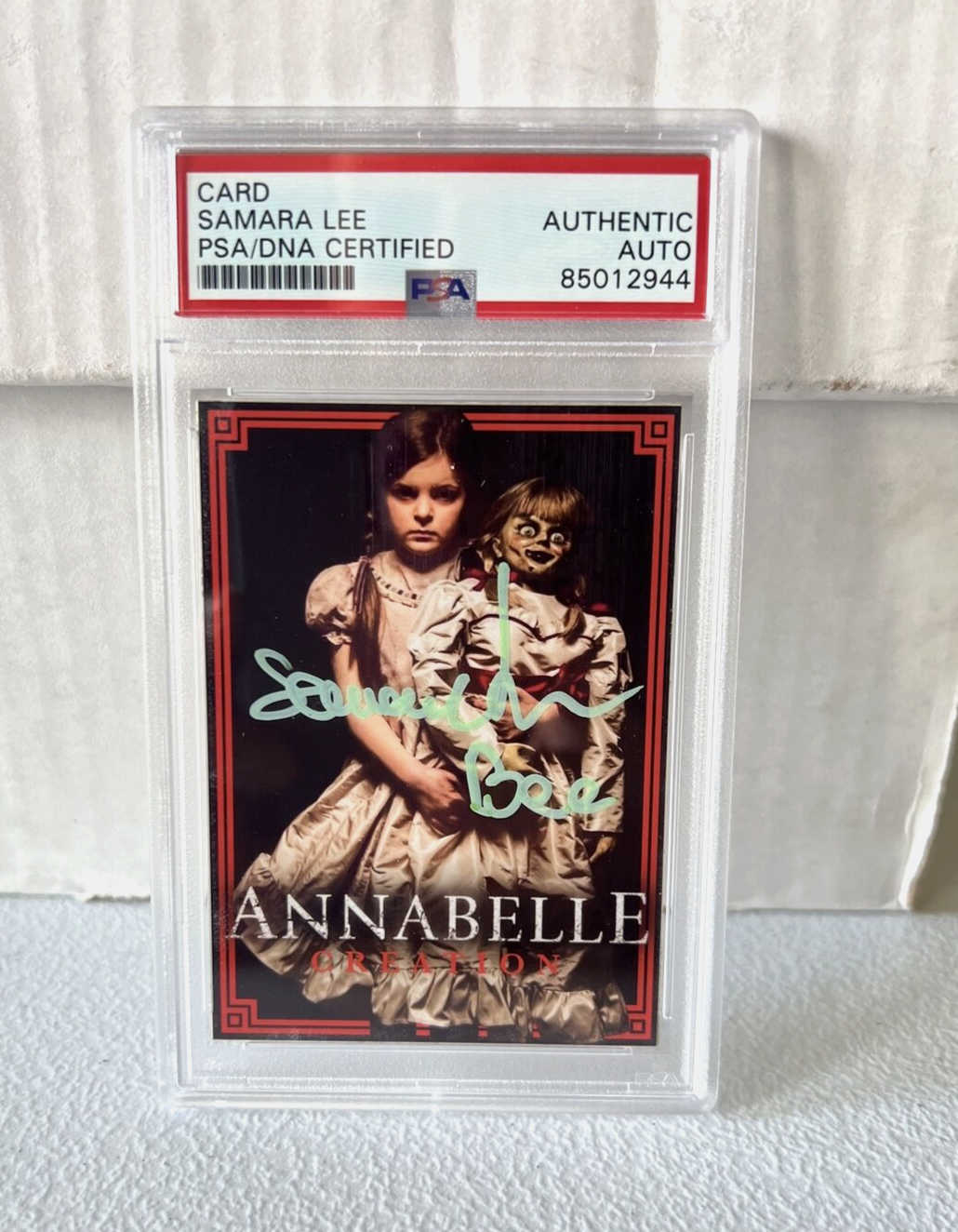 Samara Lee "Actress" Autographed Signed Custom Card Annabelle Movie PSA Auth