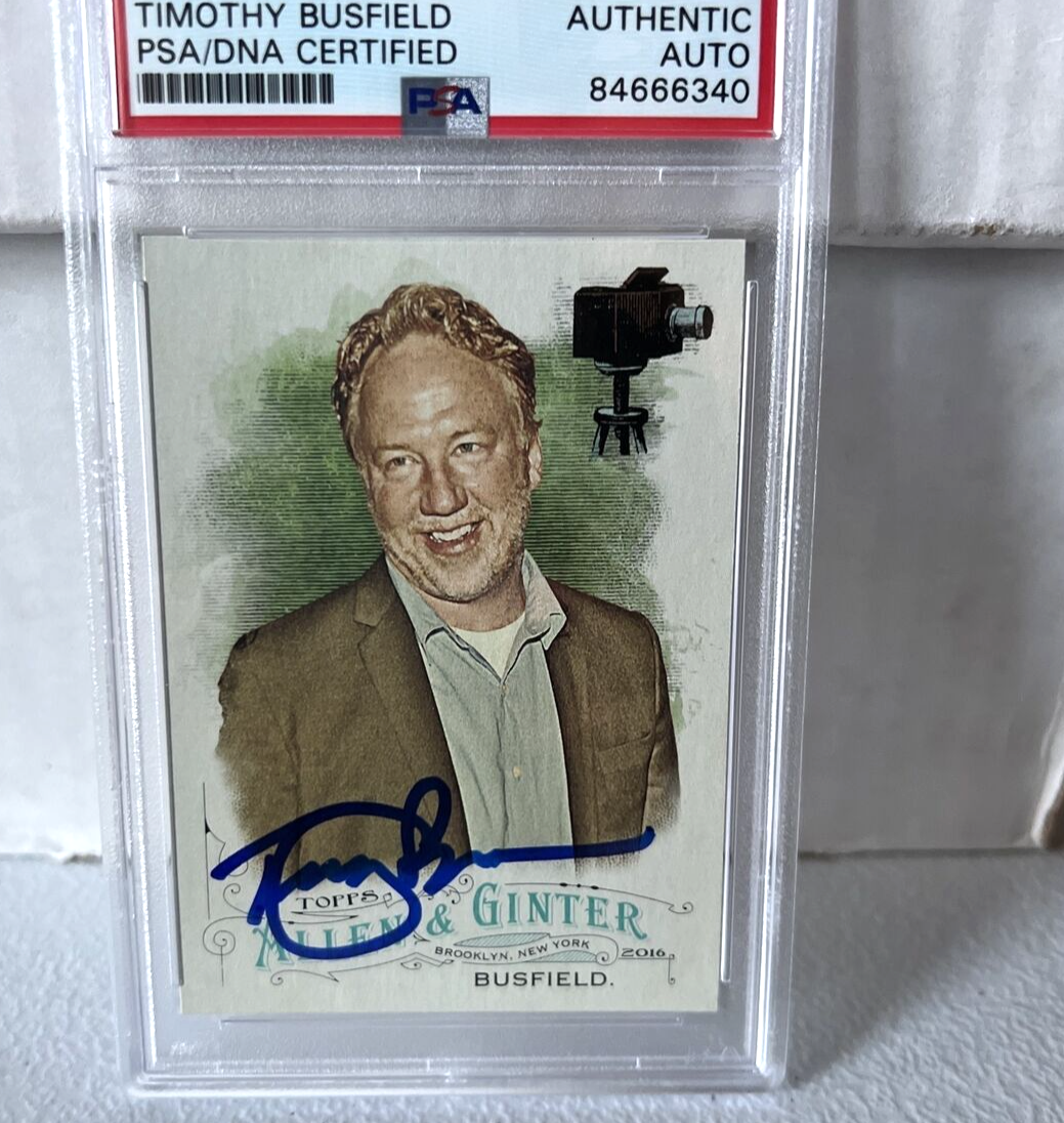 Timothy Busfield "Actor" Autographed Signed Topps 2016 Allen & Ginter PSA Auth 7