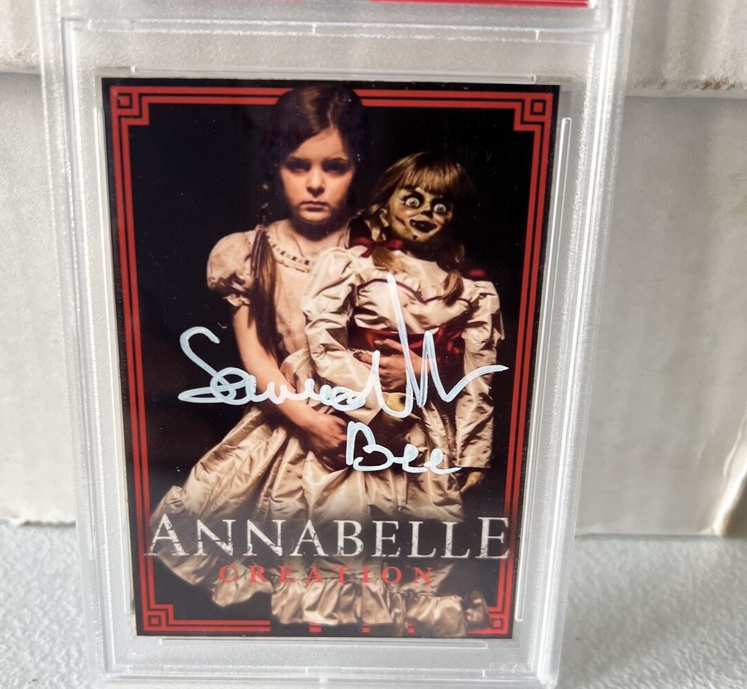 Samara Lee "Actress" Autographed Signed Annabelle Creation Custom Card PSA