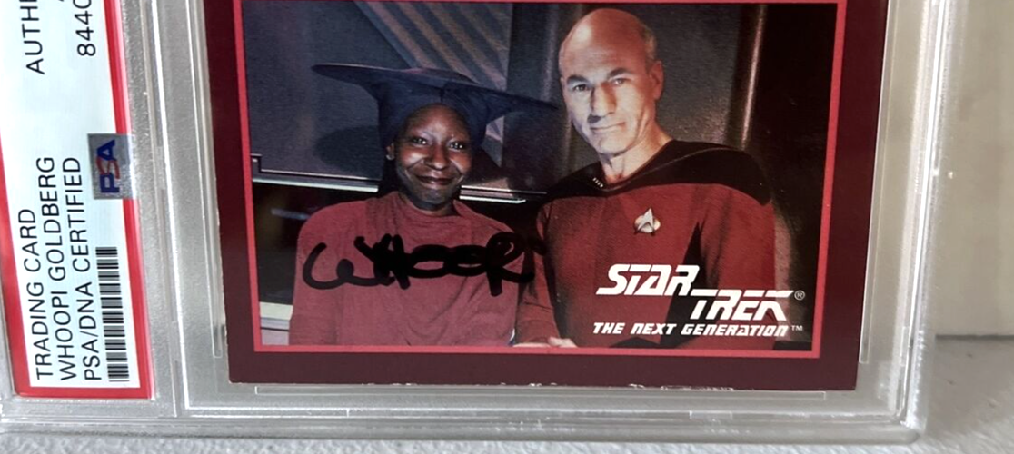 Whoopi Goldberg "Actress" Autographed Signed 1991 Impel Star Trek Card #292 PSA