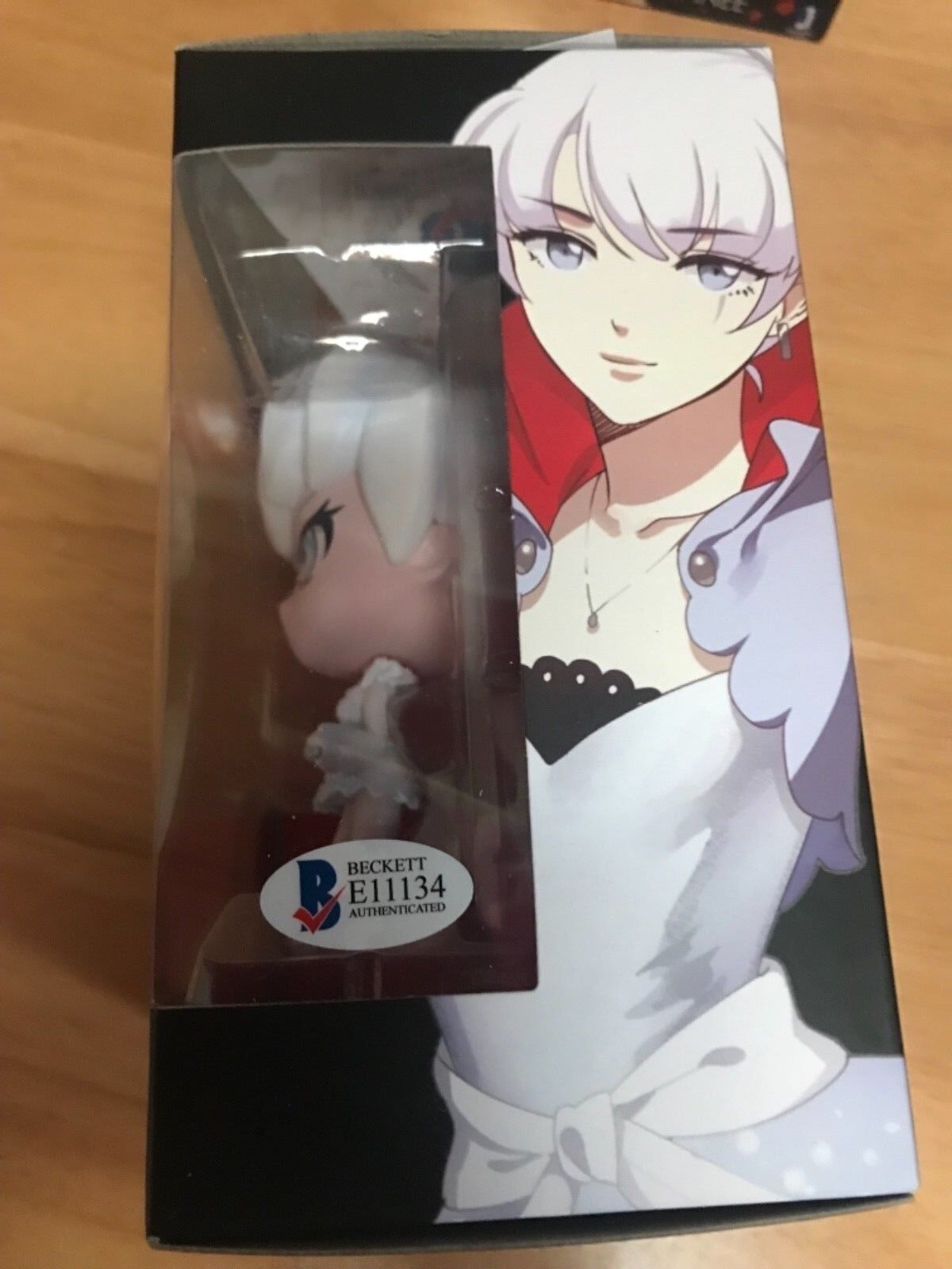 Vinyl Figure Kara Eberle “Weiss Schnee” RWBY Autograph Beckett COA