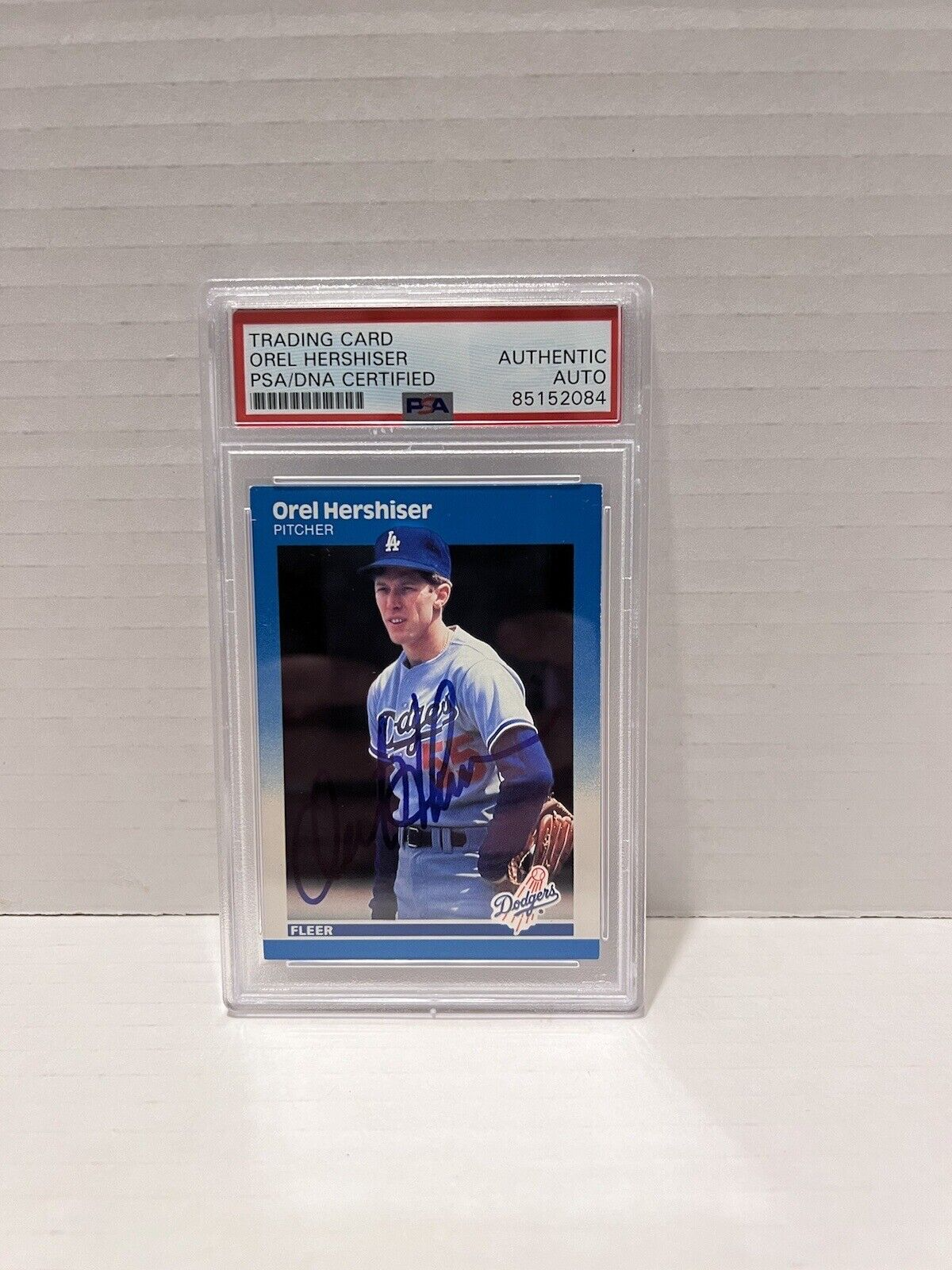 Orel Hershiser Autographed Signed 1986 Mountain Lion Inc. Card#441 PSA #85152084