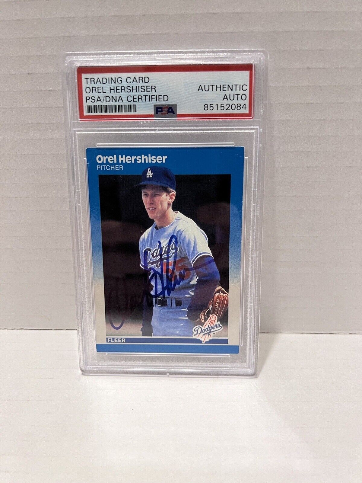 Orel Hershiser Autographed Signed 1986 Mountain Lion Inc. Card#441 PSA #85152084