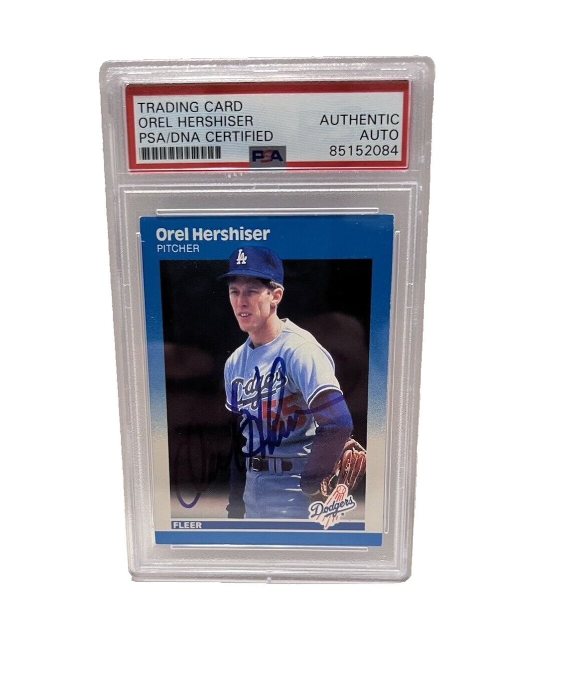 Orel Hershiser Autographed Signed 1986 Mountain Lion Inc. Card#441 PSA #85152084