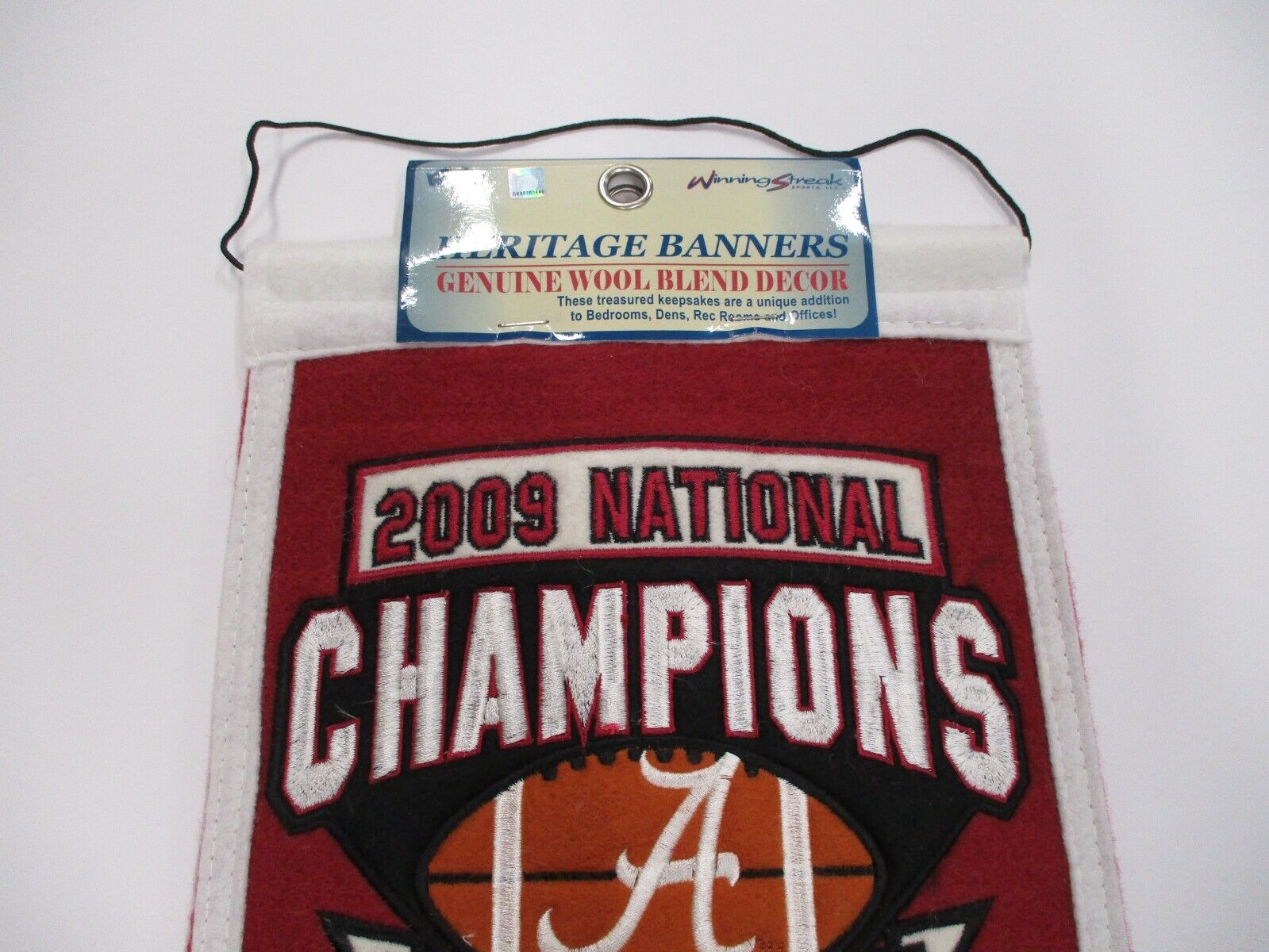 NCAA Alabama Crimson Tide 2009 Champions Wool Sports Banner Flag New In Pack