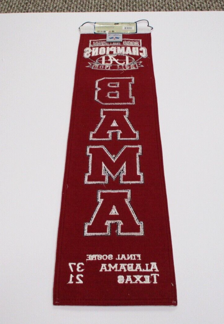 NCAA Alabama Crimson Tide 2009 Champions Wool Sports Banner Flag New In Pack