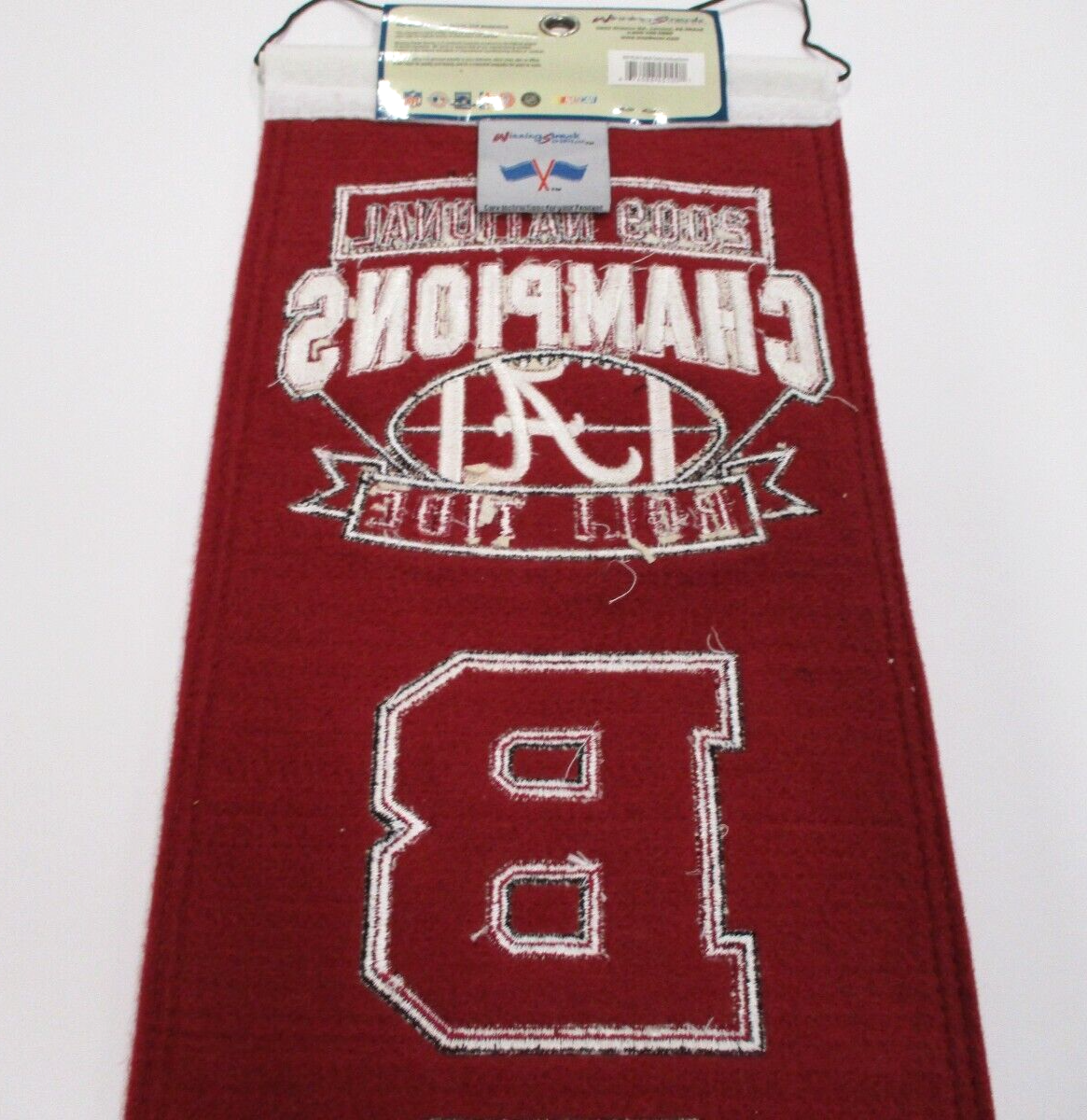 NCAA Alabama Crimson Tide 2009 Champions Wool Sports Banner Flag New In Pack