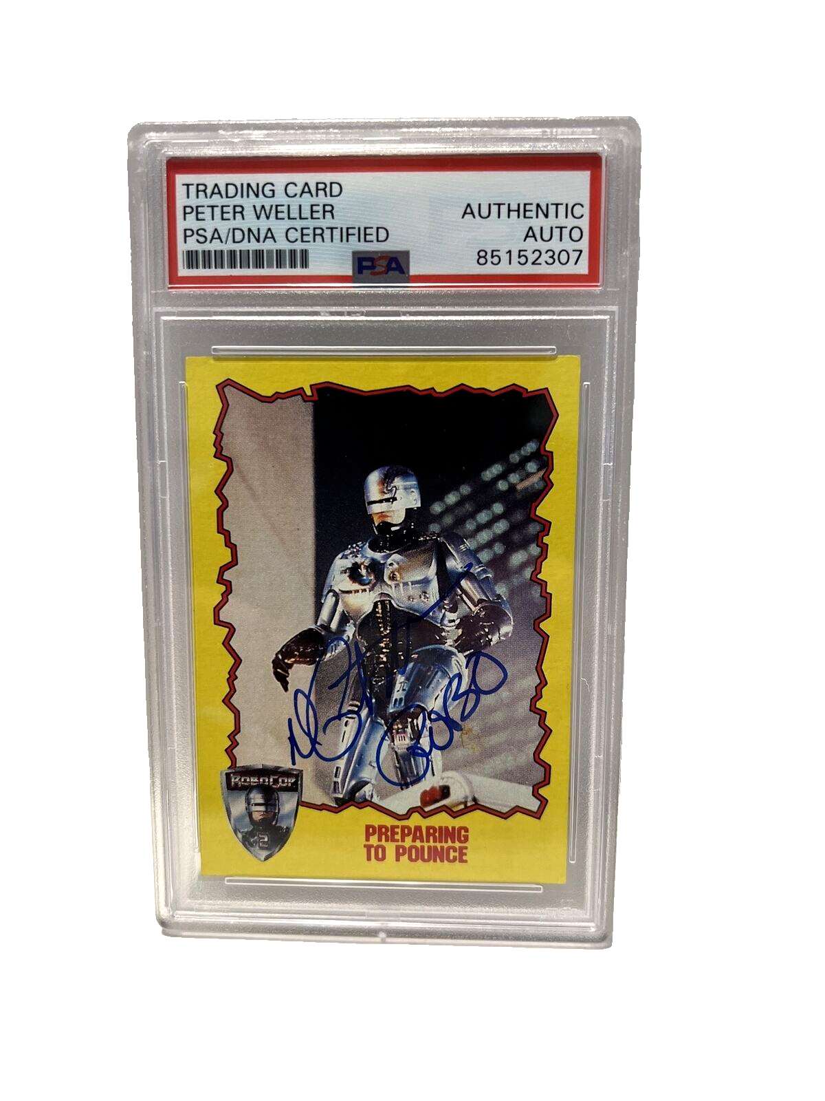 Peter Weller Autographed Signed 1990 Orion Topps Robocop 2 Card PSA #85152307