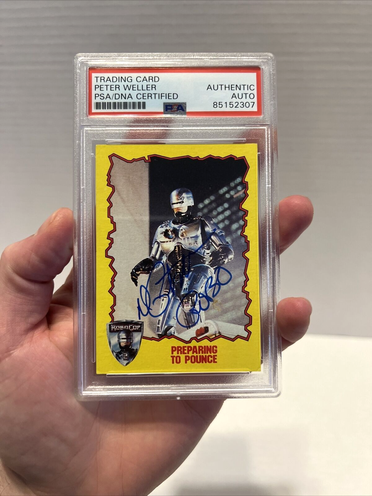 Peter Weller Autographed Signed 1990 Orion Topps Robocop 2 Card PSA #85152307