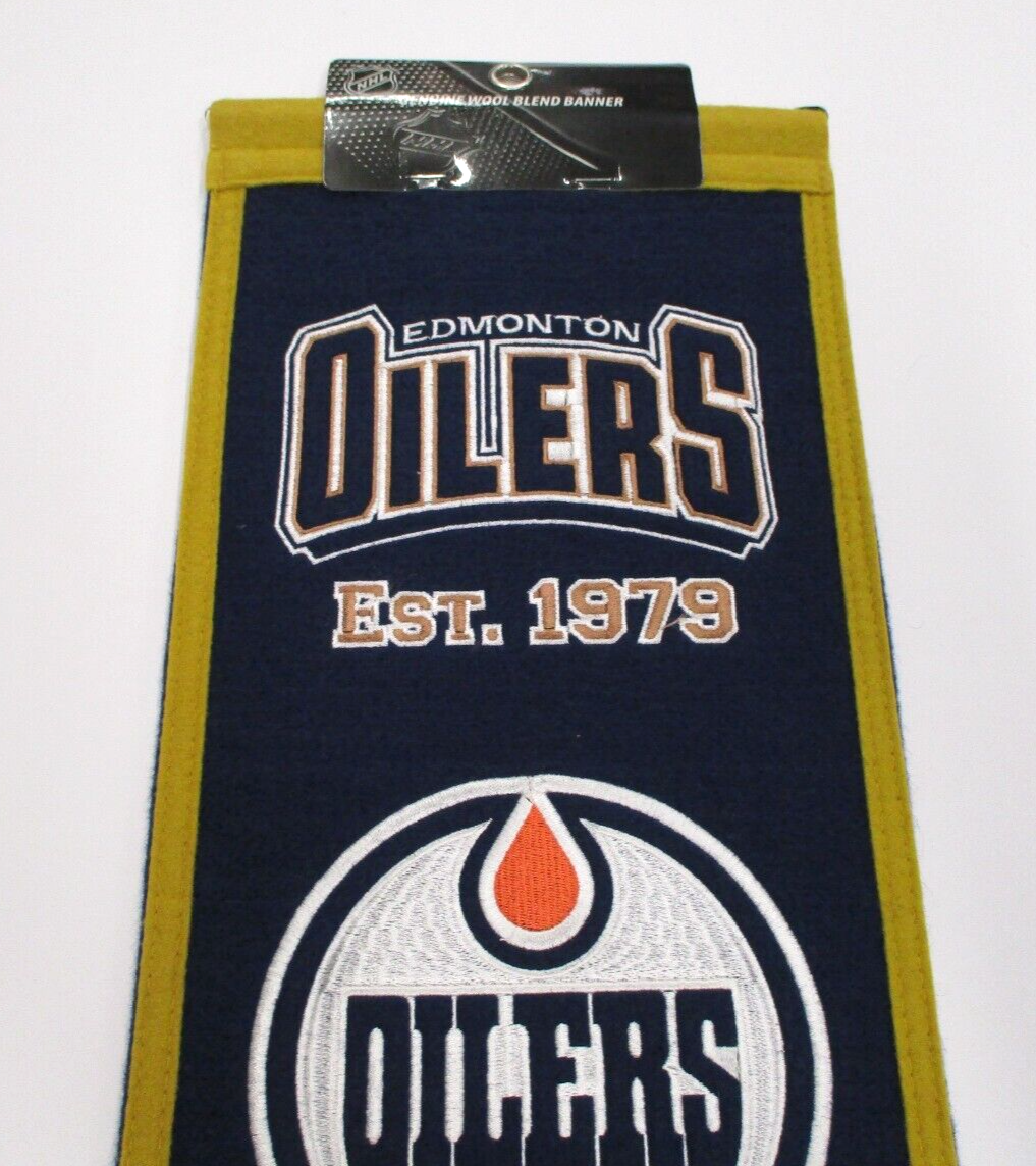 NHL Edmonton Oilers Winning Streak Wool Sports Banner Flag New In Pack