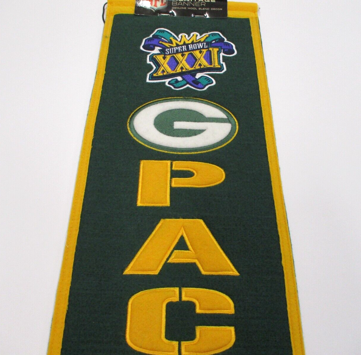 NFL Green Bay Packers Super Bowl XXXI Champions Winning Streak Banner