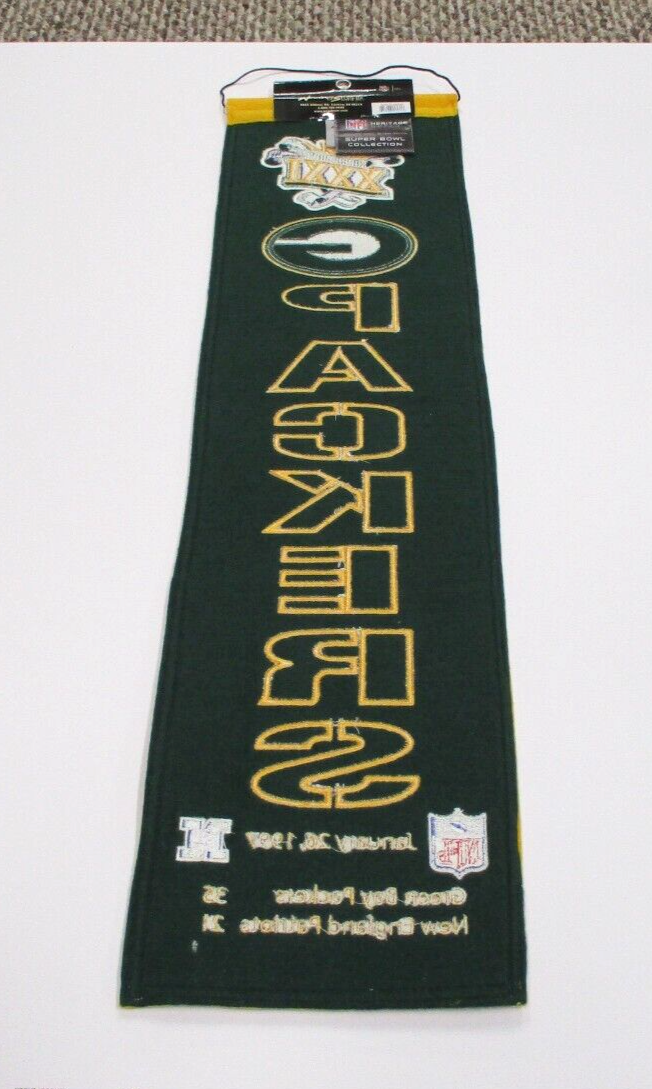 NFL Green Bay Packers Super Bowl XXXI Champions Winning Streak Banner