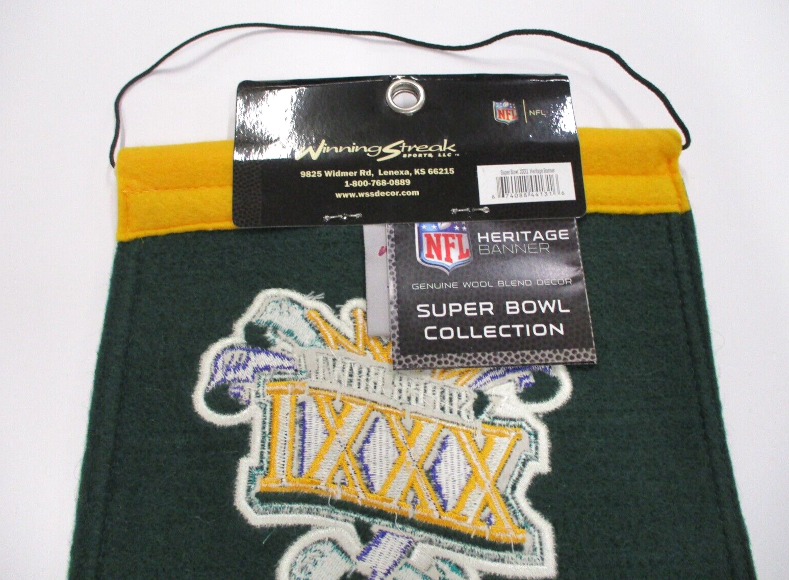 NFL Green Bay Packers Super Bowl XXXI Champions Winning Streak Banner