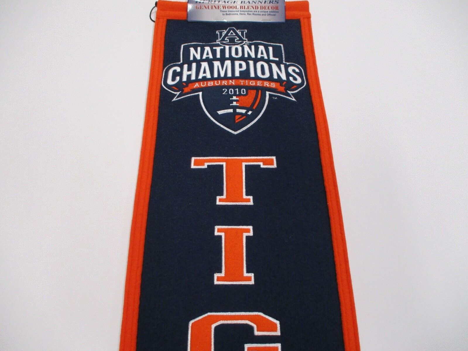 NCAA Auburn Tigers 2010 National Champions Winning Streak Banner New In Pack