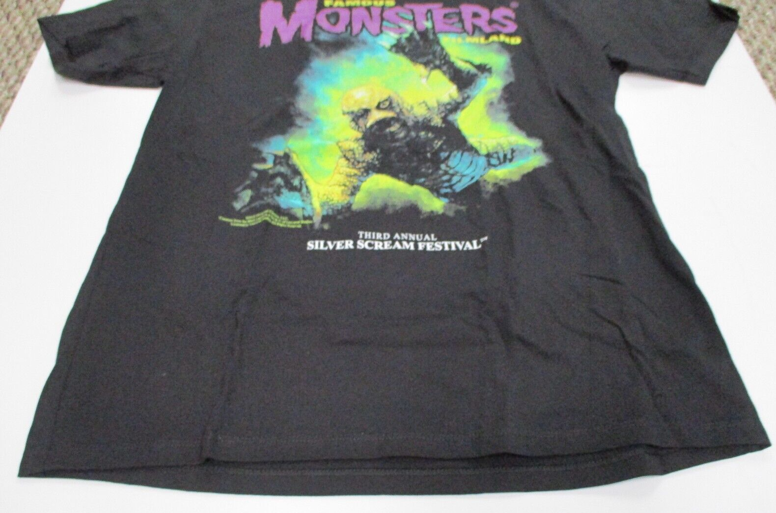 New Silver Scream Fest - 3rd Annual Star Tee Large T Shirt 100% Cotton Gill Man